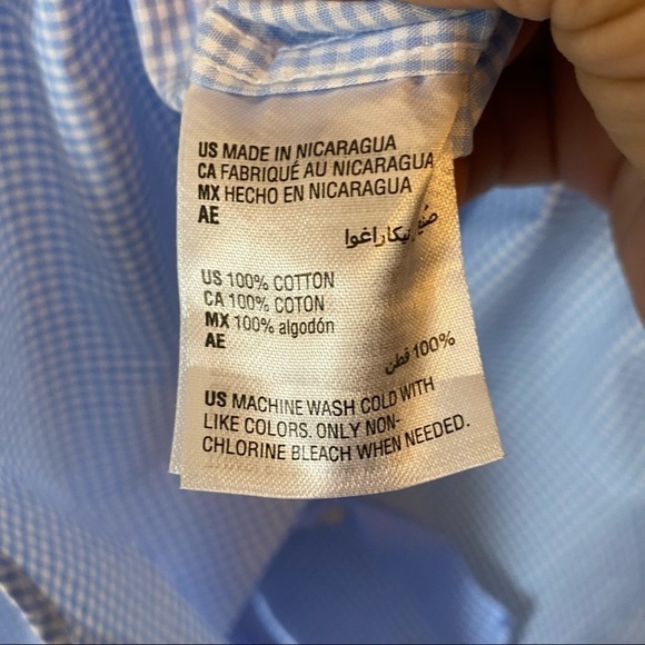 Club Room Gingham Long Sleeve Button Down Shirt - Picture 8 of 11